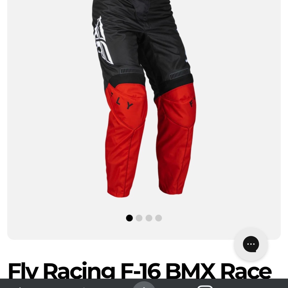 Fox  size 30 Fly Racing F-16 Black and Red Men's Dirt Bike riding Pants